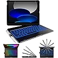 typecase for iPad 10th Generation Case with Keyboard (10.9", 2022) – No Trackpad, 11-Color Backlight, 360° Rotatable, 7 Use Modes, Thin & Lightweight – Black