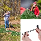 SolaDirect Waterproof Tarpaulin 2 x 3 m with 4 Ball Bungees Green view 5