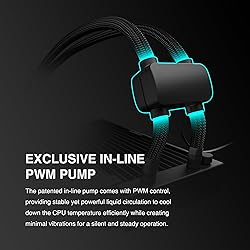 GAMDIAS 360mm CPU Liquid Cooler AIO w/ 2.1" Display