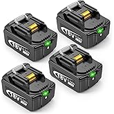 TREE.NB 18V 5.5Ah Battery Replacement for Makita 18V Battery BL1830 BL1840 BL1860 BL1845 BL1815 BL1820 BL1860B 18V Batteries