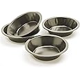 Norpro Nonstick Mini Pie Pans, Set of 4, 5in/13cm x 1.25in/3cm, Silver