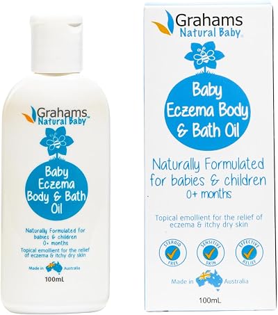 Grahams Natural Baby Eczema Body and Bath Oil 100 ml Cradle Cap