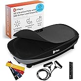 LifePro Rumblex Max 4D Vibration Plate Exercise Machine with Loop Resistance Bands - Full Body Workout Equipment for Home Fit
