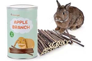 Niteangel Apple Sticks Natural Chew Toys for Rabbits, Chinchilla, Guinea Pigs, Hamsters and Other Small Animals (Apple Twig)
