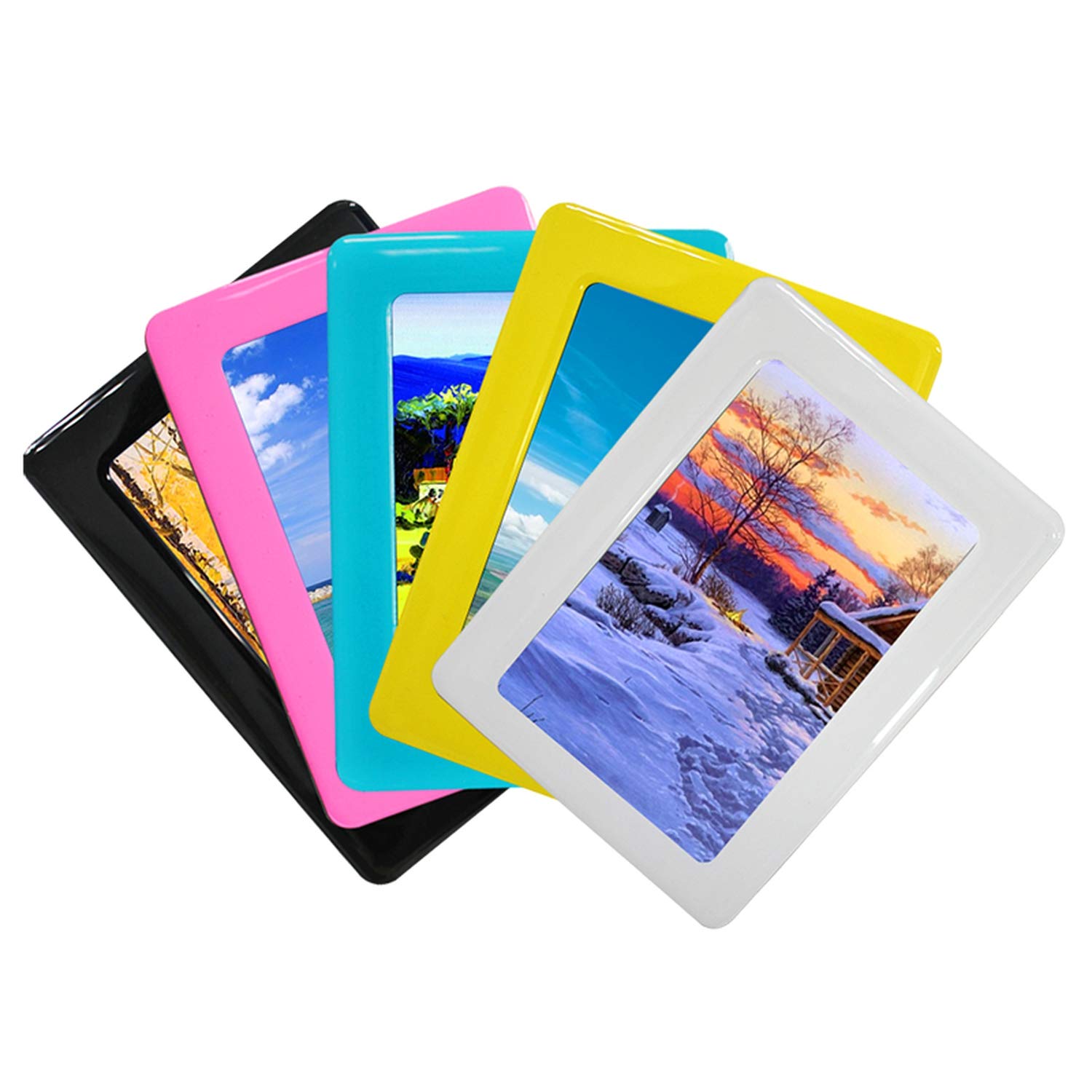 VEF3RYT Marco de Fotos de Cristal Decorativo para Nevera ...