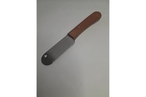 TAMSCO 6-Inch Stripping Knife, Wooden Handle Medium Teeth, 3-Inch Blade, Hardened Stainless Steel