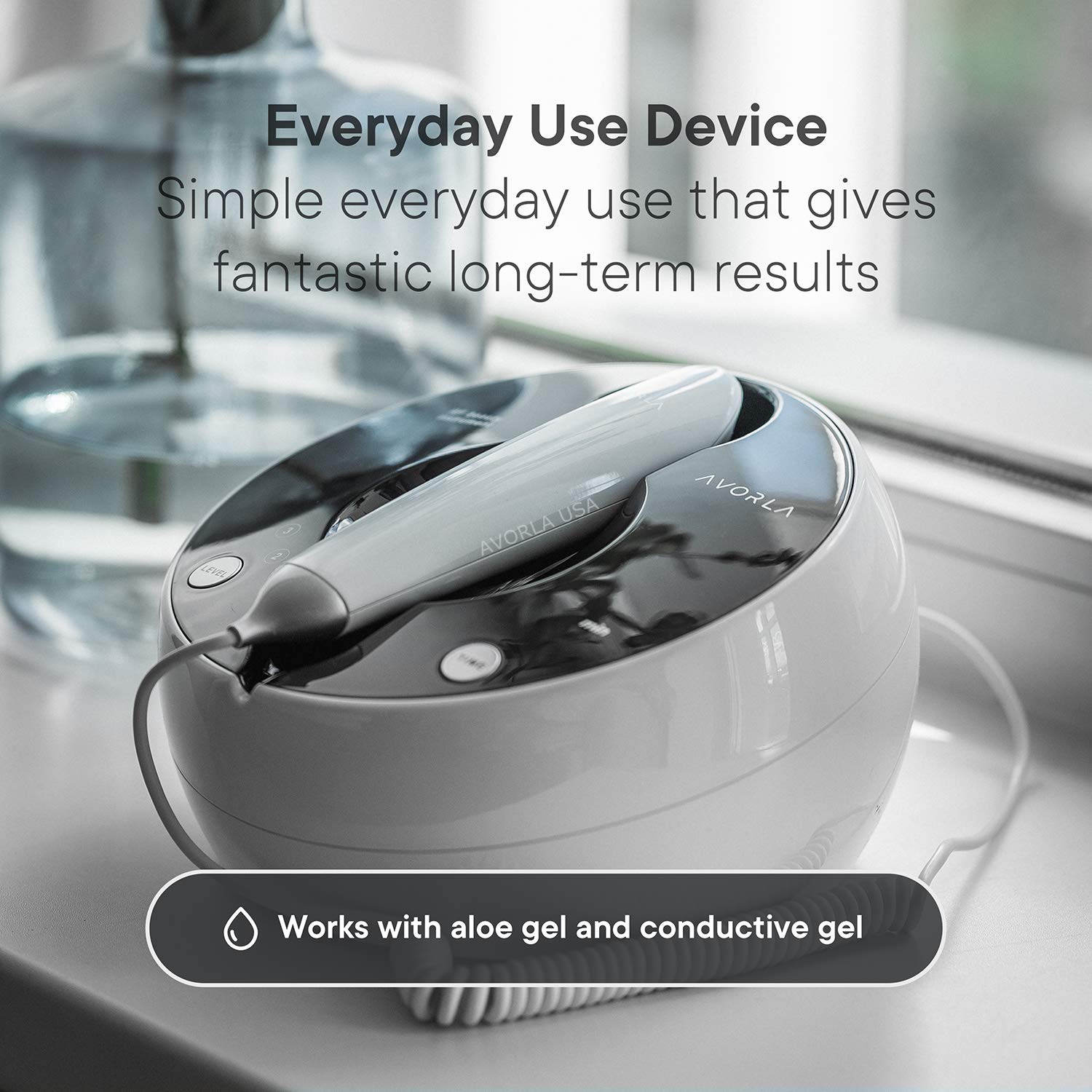 Avorla High Frequency Skin Tightening Machine, Black: Beauty