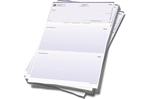 EXPRESSCHECKPRINTING Computer Checks Compatible W/QB Check On Top [250 Sheets]