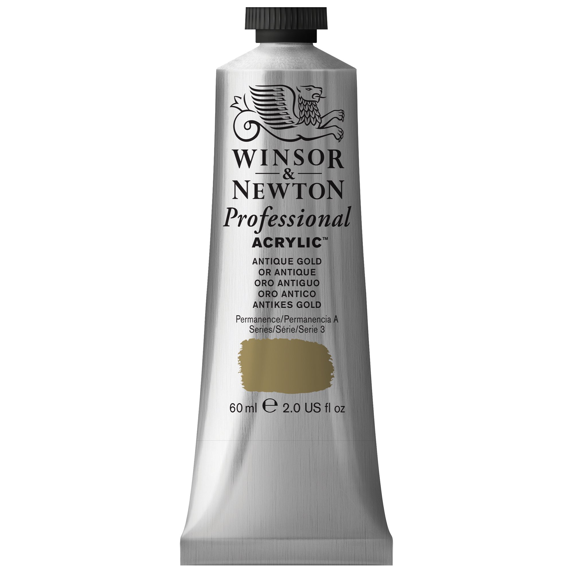 Winsor & Newton 60 ml Professional Acrylic Colour - Antique Gold — image 1