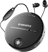 Oakcastle CD10 Portable CD Player with Earphones, 7 Hour Battery, Car AUX view 1