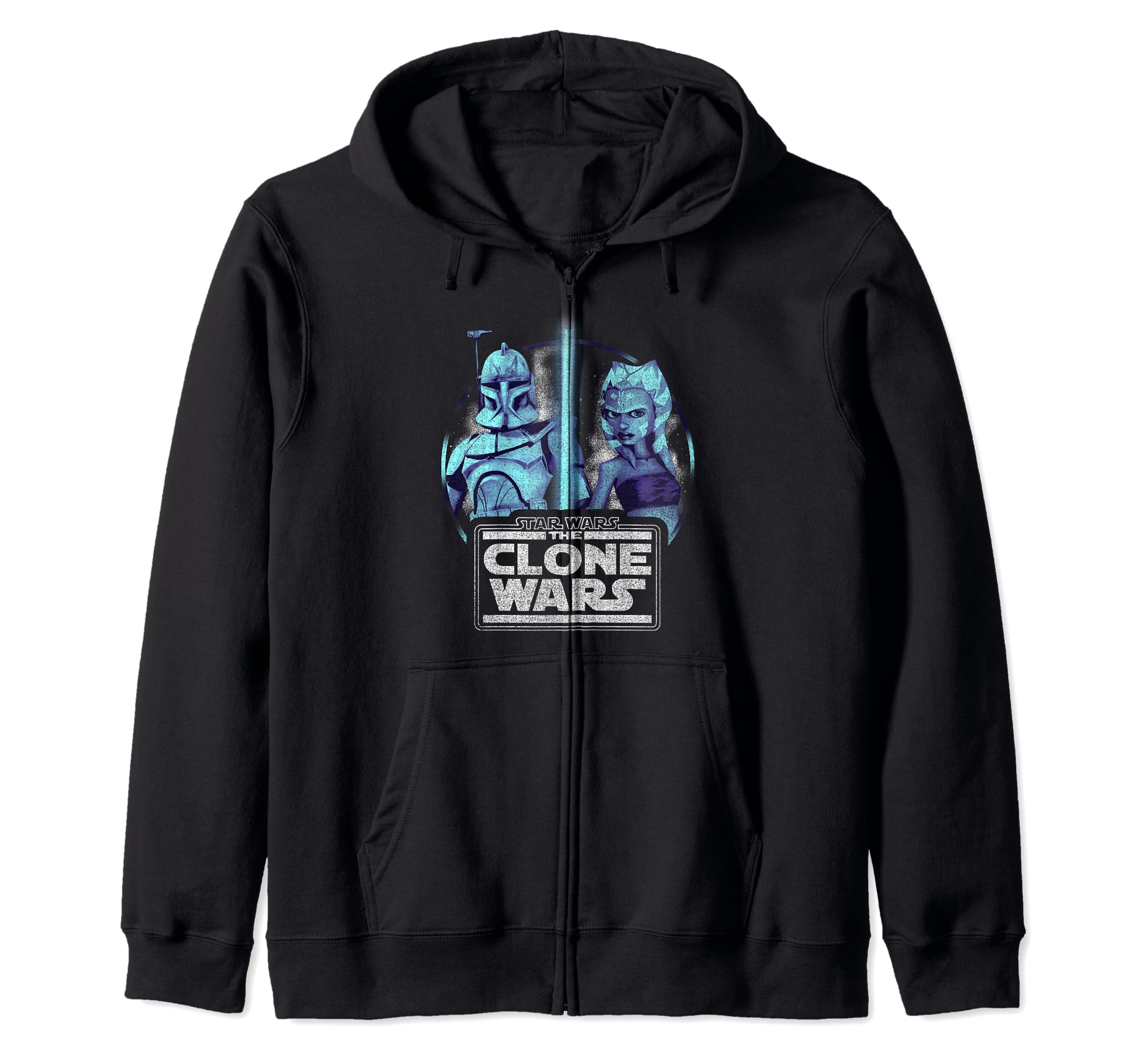 Star Wars: The Clone Wars Ahsoka & Rex Lightsaber Portrait Zip Hoodie