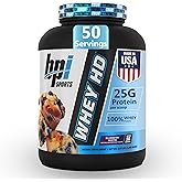 BPI Sports Whey HD Ultra Premium Protein Powder Isolate | Workout Whey Protein Powder for Men & Women for Muscle Gain | Milk Protein Concentrates | Blueberry Muffin, 4.07 Pound