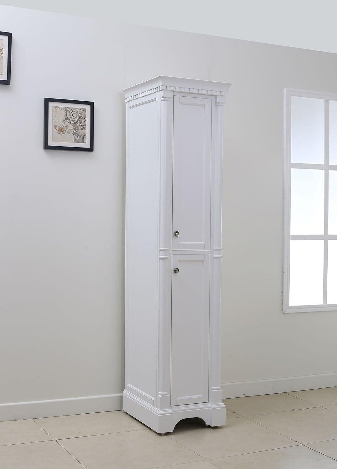 linen tower cabinets on Legion Furniture Wlf6038 W 18 Inch Linen Cabinet Matt White Amazon Com