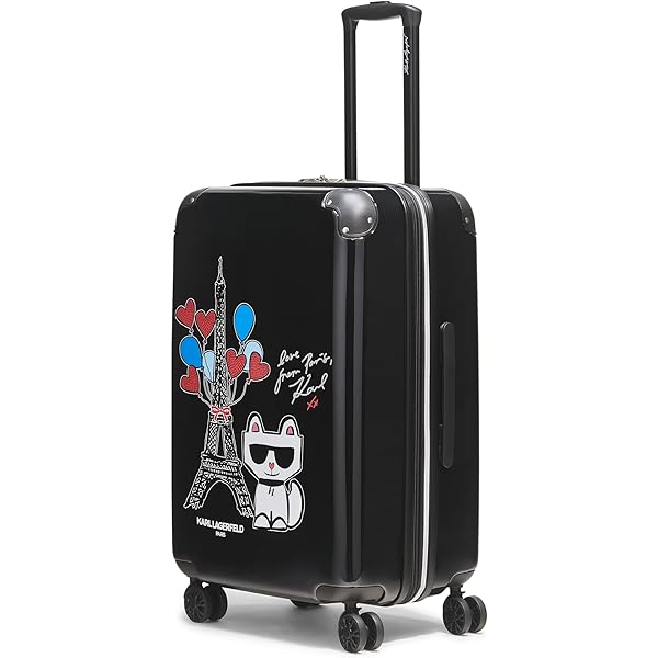 Amazon.com | KARL LAGERFELD Paris Unisex Luggage Suitcase,Black