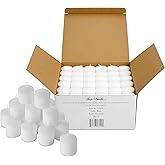 Bulk Pack of 72 White Votive Candles - Box of 72 Unscented Bulk Candles - 15 Hour Burn Time - for Weddings, Restaurants, Parties, Spa and Decorations.