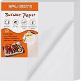 Bouiexye 120 Pieces White Butcher Paper for Sublimation No Wax Precut Square 12 x 12 inch Butcher Paper Sheets for Wrapping M