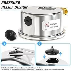 MEANLIN MEASURE 0~200Psi Dry Pressure Gauge
