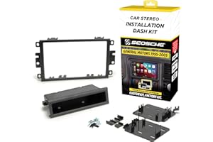 SCOSCHE Dash Kit for 1992-Up GM Oversize Double Din with Pocket Kit/2002-Up Pontiac Vibe/Toyota Matrix (010GMT2049AB)