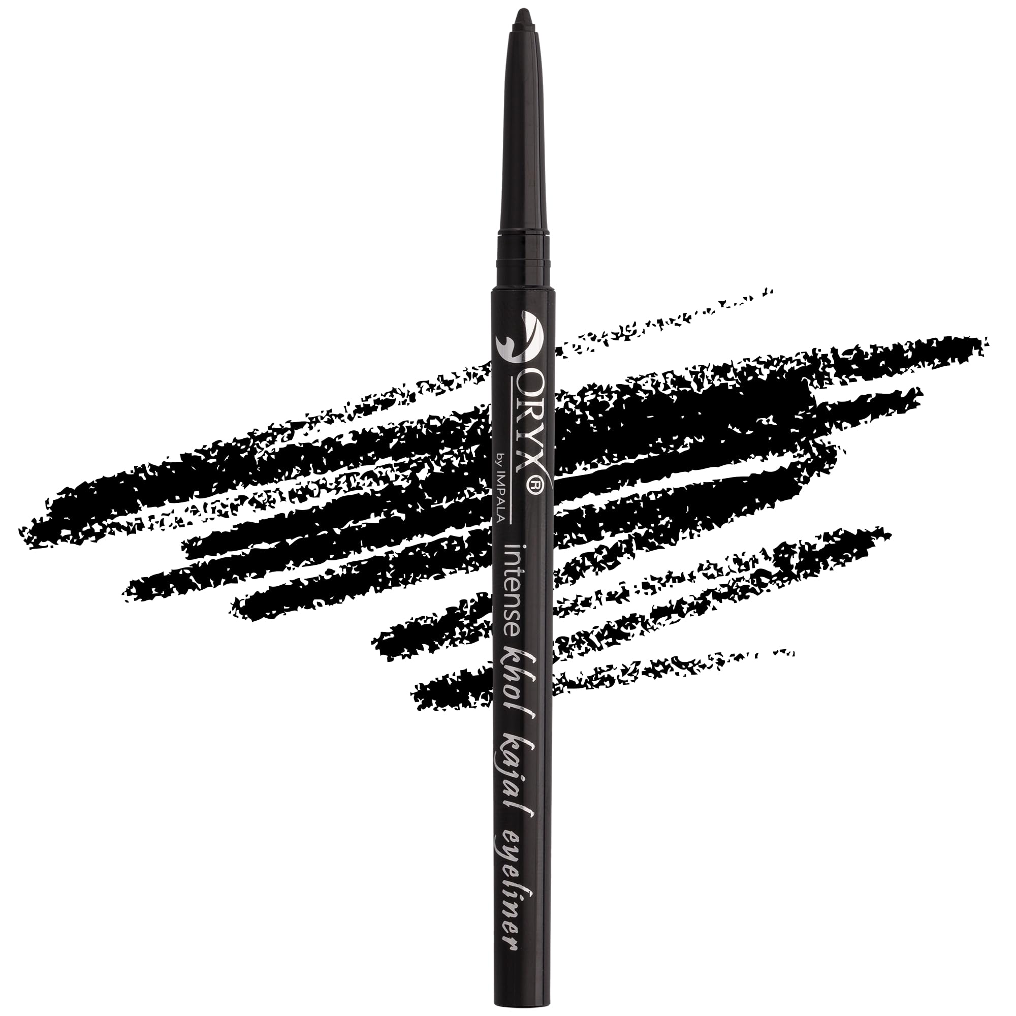 IMPALA | Oryx Khol Kajal Eye Pencil Black Ink 06 | Waterproof Eyeliner | Precise Finish Eye Liner | Creamy and Easy to Apply | Intense, Long-Lasting, and Water-Resistant Color