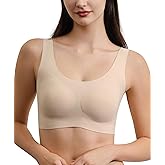 Ubras Seamless Bras for Women Smooth Comfortable Jelly Dot Wireless Bralette Full Coverage Pull On Breathable Bras