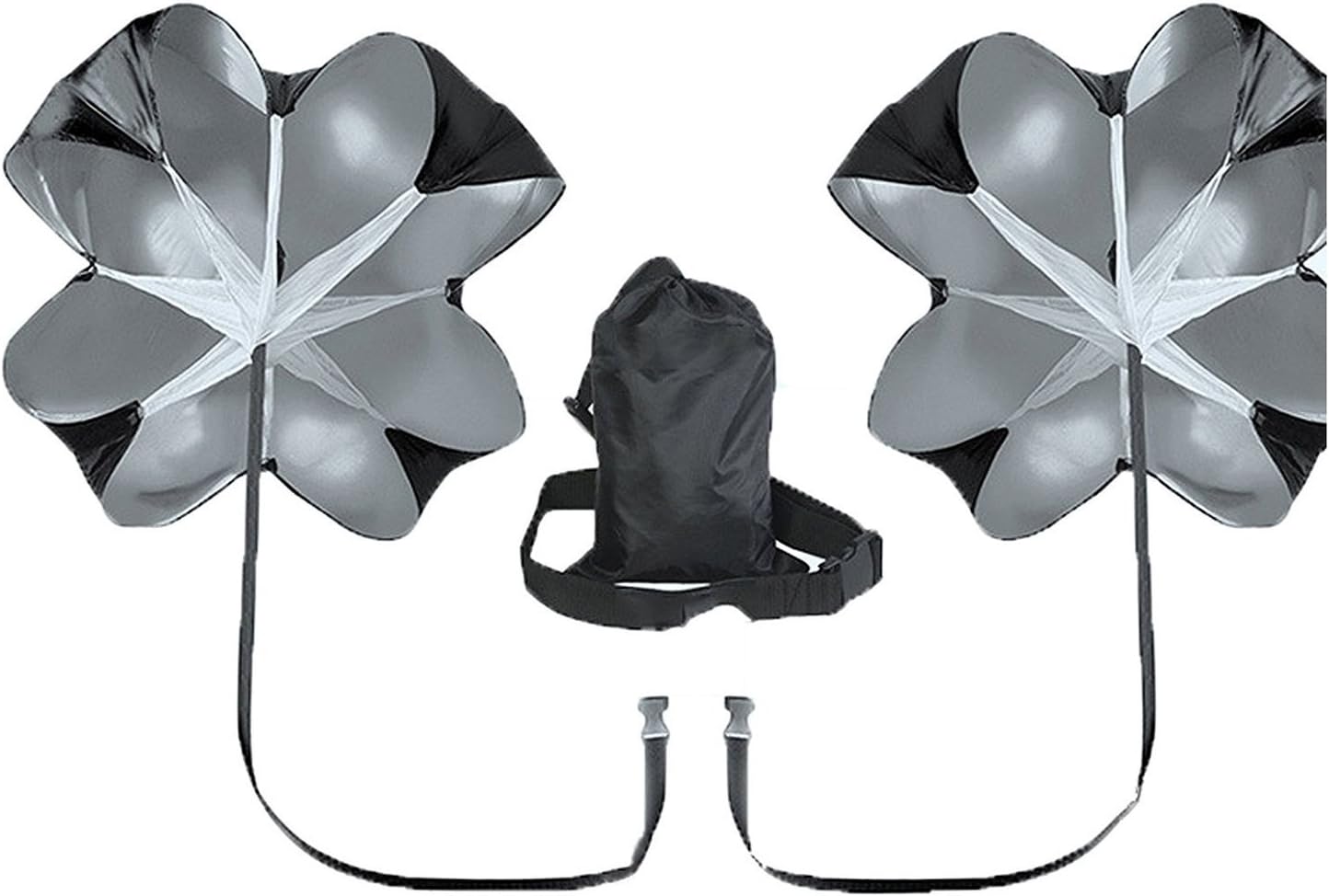 KUYOU Running Speed Training, 2 Umbrella Speed Chute 56 Inch Running Parachute Soccer Training for Weight Bearing Running and Fitness Core Strength Training : Sports & Outdoors