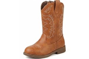 BKWHDAY Kids Cowboy Boots – Cowgirl Boots For Girls & Boys