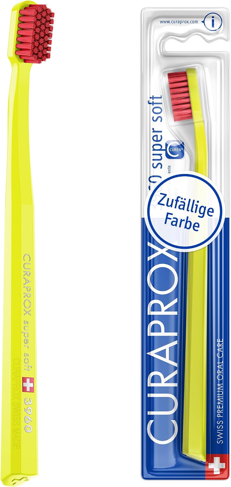 Curaprox CS 3960 Super Soft Toothbrush - Gentle Gum Care, Assorted Colors