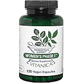 Vitanica Women's Phase I, Premenstrual Support, Vegan, 120 Capsules