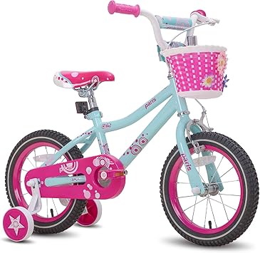 Amazon Co Jp Joystar キッズバイク 3 5 8歳の女の子用 12インチ 14インチ 16インチ 18インチ 女の子用自転車 組み立て簡単 キッズ自転車 小さなプリンセススタイル スポーツ アウトドア