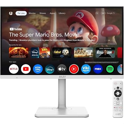 MSI Modern MD272UPSW 27-Inch 4K Google TV Smart Monitor with KVM