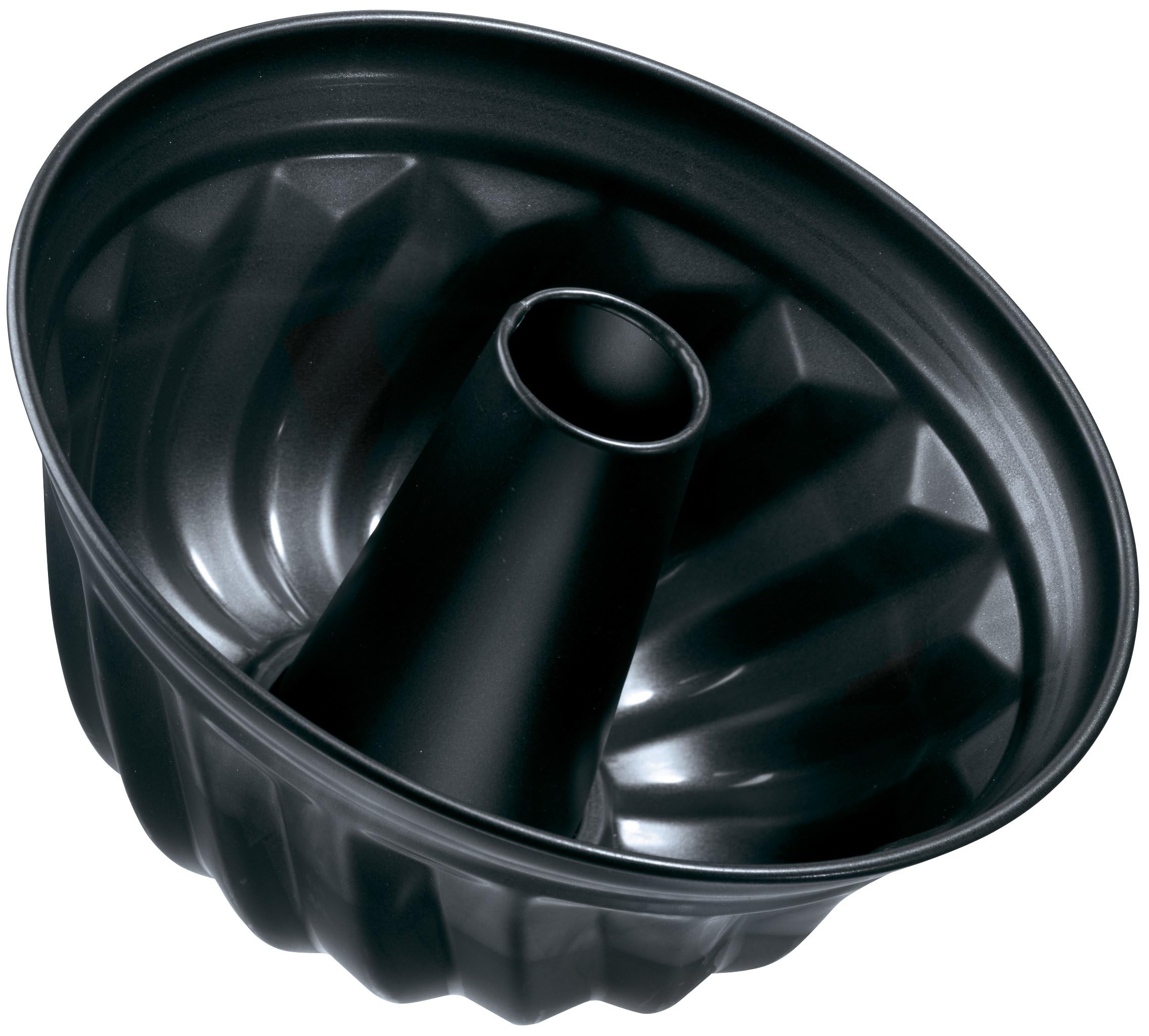 Zenker Fluted Cake Tin 25cmØ, Ring Cake Mould, Round Cakes, with Non-Stick Coating, Black Metallic — image 1