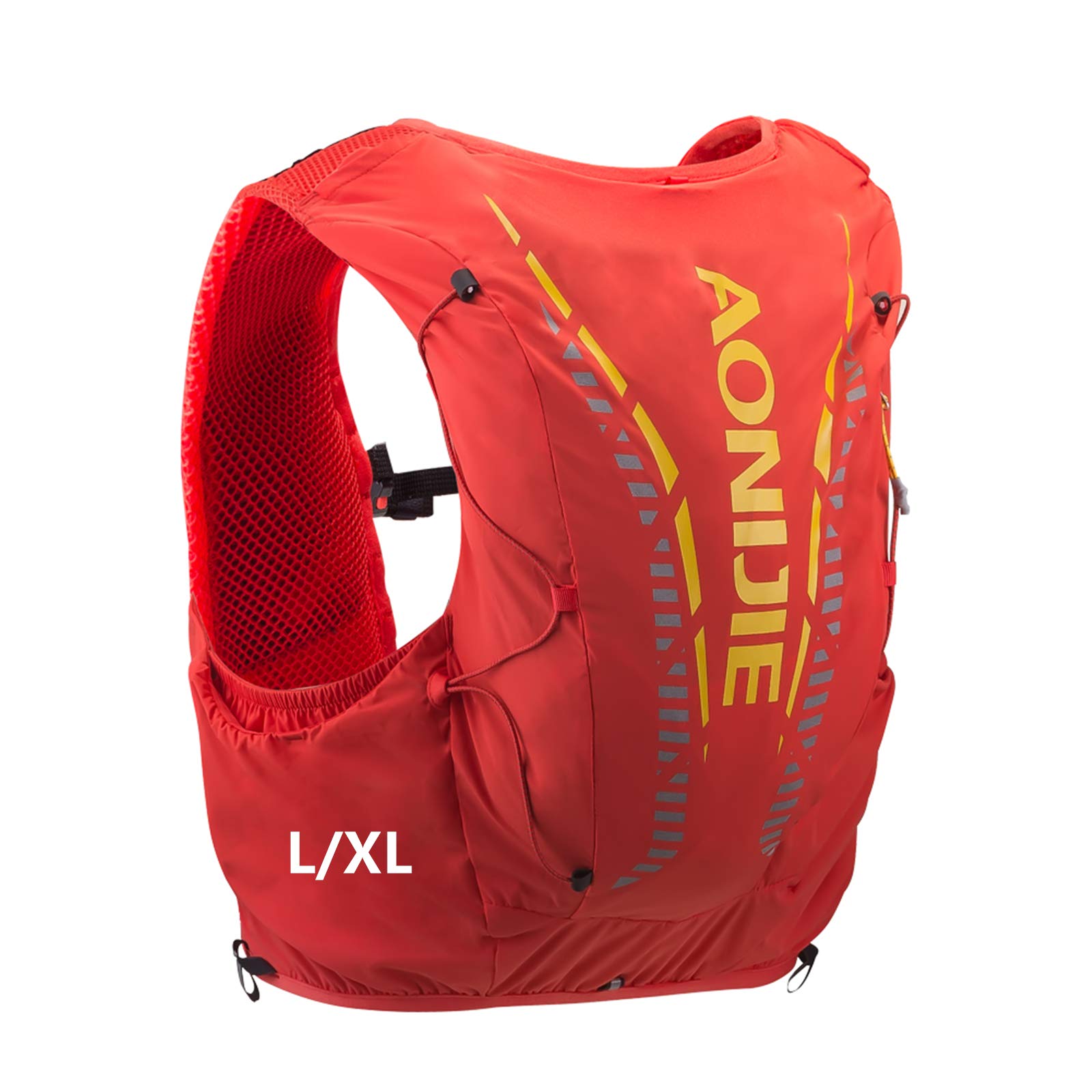 AONIJIE 12L Professional Lightweight Cross-Country Backpack Outdoor Hydration Backpack Hiking Camping Climbing (Orange-L/XL)