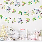Dayker 2PCS Flower Fairy Decoration Banner, Woodland Floral Greenery Leaf Hanging Garland, Original Paper Wildflower Party Decor for Birthday Baby Shower Garden Wedding Backdrop
