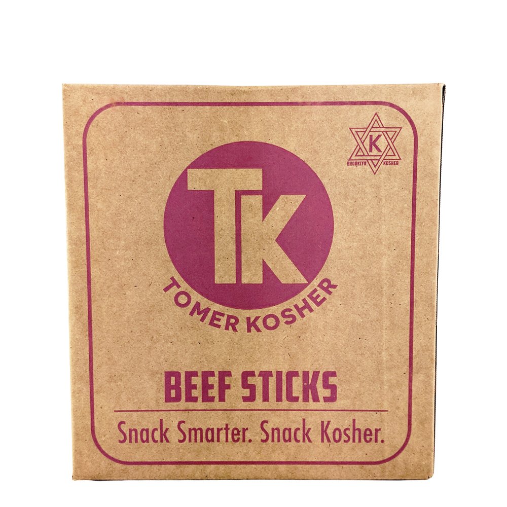 Tomer Kosher Beef Sticks 9oz Jerky Stick Variety 144 Count