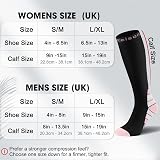 Calves Kelson 2 Pairs Compression Socks 20-30 mmHg Knee High Women Men view 4