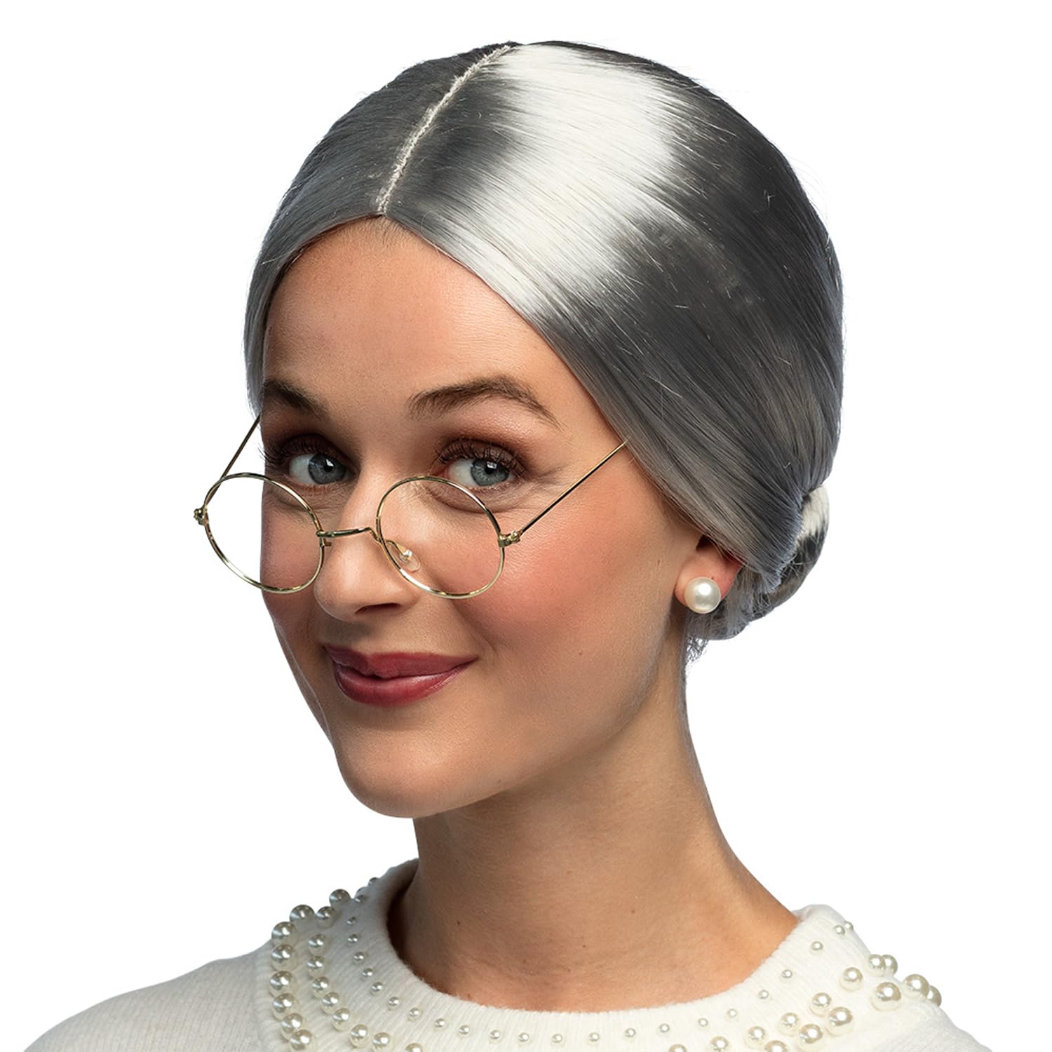 Boland 10103197 Granny Adult Wig, One Size
