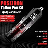 UPTATSUPPLY POSEIDON TK022 Rotary Tattoo Pen Machine Kit Power Supply 20 view 2