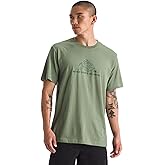 The North Face Mens Evolution MTN Base Short-Sleeve Tee | Cotton Shirt with a Graphic Design, Set in Sleeves, Ribbed Collar