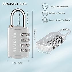 DELSWIN Small Combination Lock for Locker - 8Pack