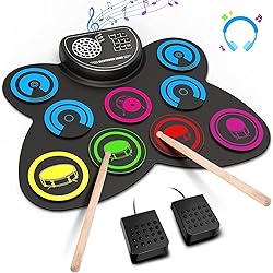 9-Pads Electronic Drum Set with Headphone Jack
