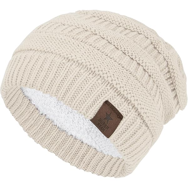 MansWill Winter Knitted Beanie Hat with Goggles, Warm Unisex