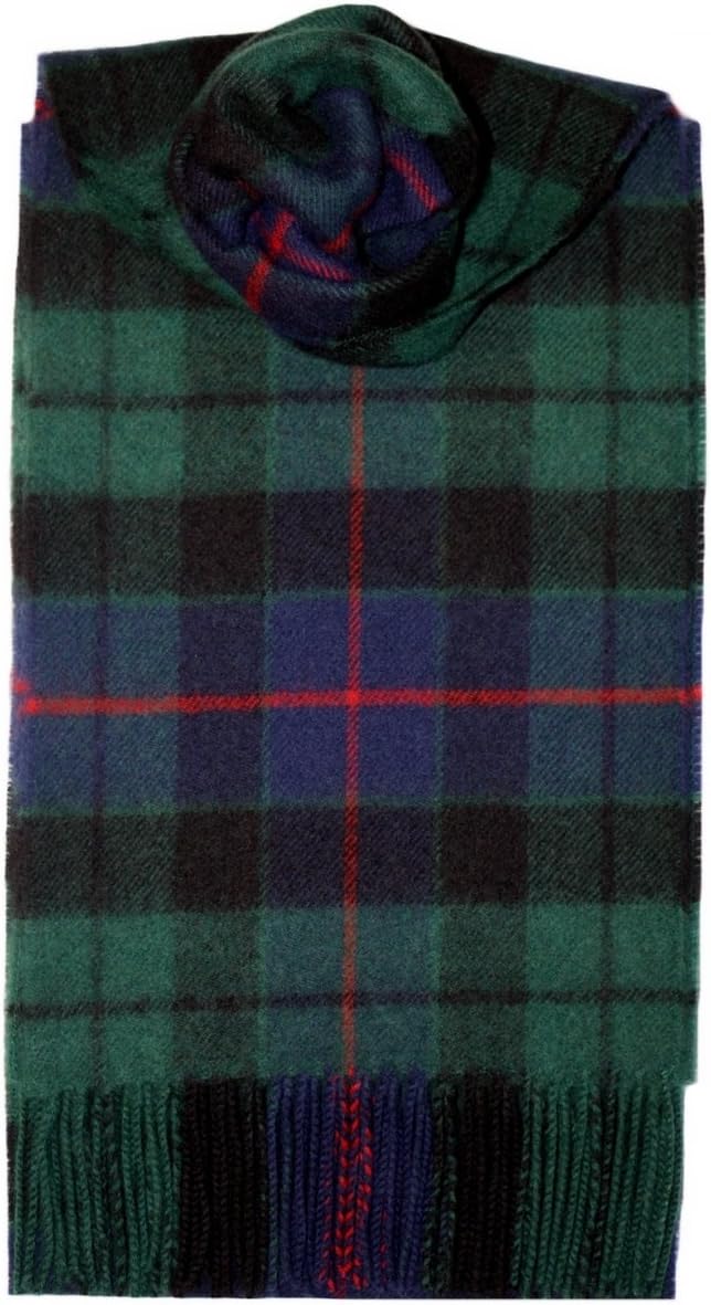 Lochcarron of Scotland Morrison (Green) Tartan Lambswool Scarf