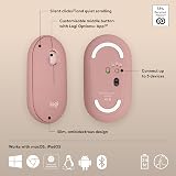 Logitech Pebble Mouse 2 M350s Rose Bluetooth Wireless 3-Device Easy-Switch view 7
