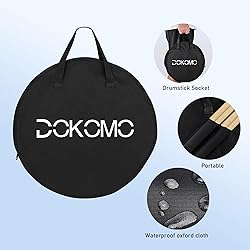 Drum Practice Pad, 12-Inch Silent Drum Pad Set with