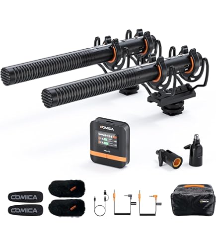 Amazon.com : COMICA VM40 Combo Shotgun Microphone,Super