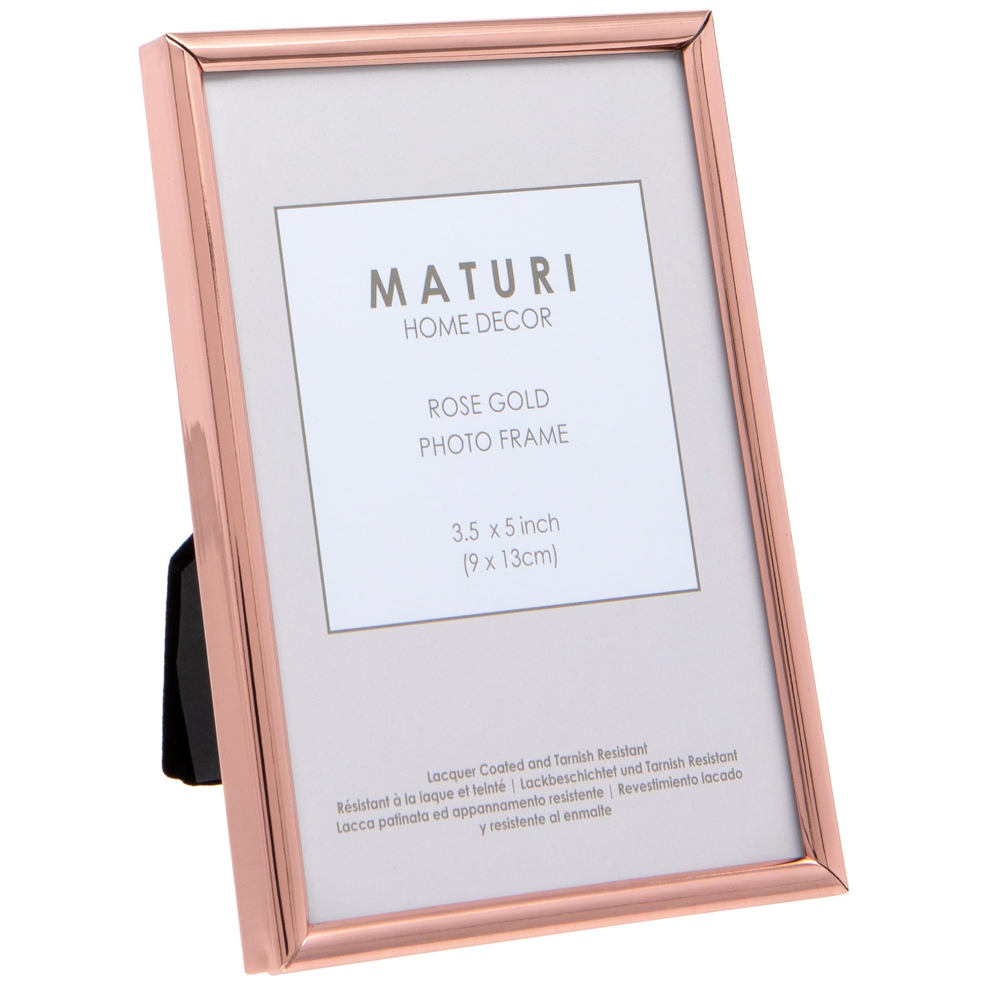 Maturi Rose Gold Coloured Photo Frame - Thin Edge, 3.5 x 5-inch (9 x 13cm)