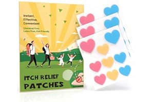 Istpch Itch Relief Patches for Kids, Natural Bite Itch Relief Stickers, Reduces Itch & Swell, Anti Itch After Sting Patches, Bite Suction Alternative, Summer Travel Camping Essential