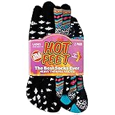 HOT FEET Thermal Socks For Women- Cold Weather Thick Warm Winter Hiking Insulated Socks, Stocking Stuffers, Women Size 4–10.5