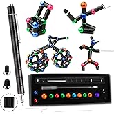 Valentines Day Gifts for Kids Magnetic Fidget Pen, Decompression Magnetic Toy Pen,Funny Gifts for Teen Boys Girls Gift,Kid Novelty Gadget Gif t, Birthday Gif t,Valentine Classroom Gift s (Small Black)