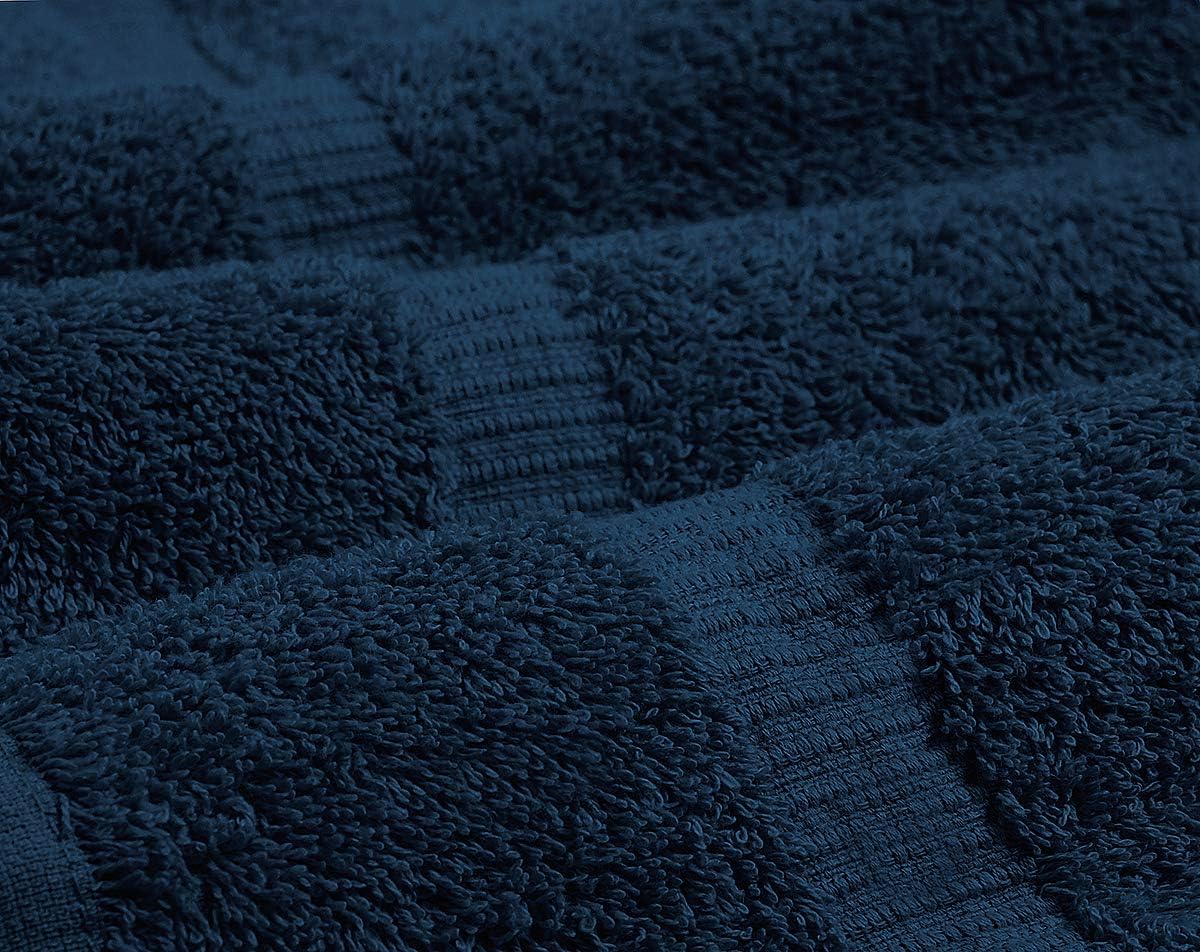 Bath Towel 100% Ring Spun Cotton Grey 24"x48" Pack of 6 Hotel and Spa Quality Home Gym Medium Towel Bathroom Set Towels for Bathroom Highly Absorbent Quick Dry Luxury Towel Set: Kitchen & Dining
